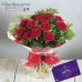 Bouquet of Red Roses and Chocolates 